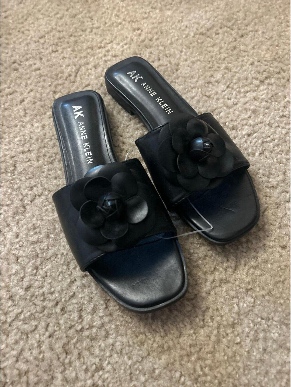 C358 Sandals Anne Klein floral 7.5m black